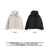 ダイヤ柄キルト中綿ブルゾン アウター フェイクダウン | Growing Rich | 詳細画像15