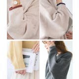 袖口 配色 Vネック | Growing Rich | 詳細画像3