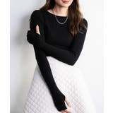 指穴クルーネックリブニット ニット レディース | Growing Rich | 詳細画像12