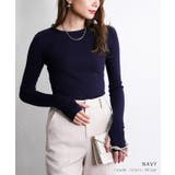 指穴クルーネックリブニット ニット レディース | Growing Rich | 詳細画像2