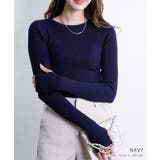 指穴クルーネックリブニット ニット レディース | Growing Rich | 詳細画像3