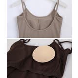 カップ付き バックオープンブラトップ キャミソール | Growing Rich | 詳細画像24