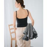 カップ付き バックオープンブラトップ キャミソール | Growing Rich | 詳細画像4