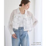 オフホワイト | シアー シャツ ジャケット | Growing Rich