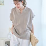 キーネックドルマンスリーブカットソー レディース トップス | Growing Rich | 詳細画像1