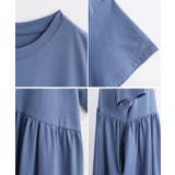 ウエストギャザー切替 ワンピース 夏 | Growing Rich | 詳細画像17 