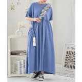 ウエストギャザー切替 ワンピース 夏 | Growing Rich | 詳細画像7 