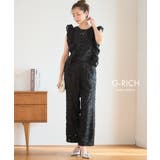フリンジジャカード セットアップ レディース | Growing Rich | 詳細画像2
