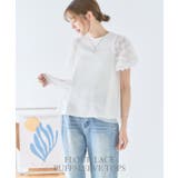 フラワーレース袖 Tシャツ レディース | Growing Rich | 詳細画像4 