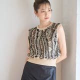 麻タッチ フリンジニット ノースリーブ | Growing Rich | 詳細画像1