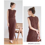 麻タッチ フリンジニット ノースリーブ | Growing Rich | 詳細画像11