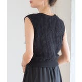 麻タッチ フリンジニット ノースリーブ | Growing Rich | 詳細画像14