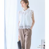 襟付き スカラップ レース | Growing Rich | 詳細画像7