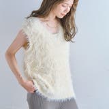 シャギー ベスト Vネック | Growing Rich | 詳細画像1