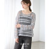 透かし編み ニット レディース | Growing Rich | 詳細画像2