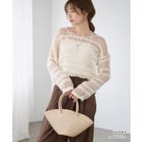 透かし編み ニット レディース | Growing Rich | 詳細画像7