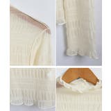 スモッキングレース シアー トップス | Growing Rich | 詳細画像12 