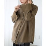 [トップス]チュールかぶせブロードシャツ[250510] | Growing Rich | 詳細画像12 