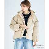 ライトベージュ | フェイク ダウンジャケット 中綿ジャケット | Growing Rich