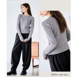 ビスチェ風ドッキング リブニット ニット | Growing Rich | 詳細画像11