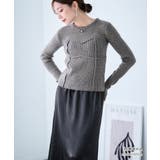 ビスチェ風ドッキング リブニット ニット | Growing Rich | 詳細画像12