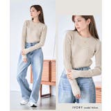 ビスチェ風ドッキング リブニット ニット | Growing Rich | 詳細画像9