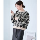 フリンジ配色 ニット レディース | Growing Rich | 詳細画像2 