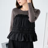 ジョーゼットシャーリングビスチェ ドッキングニットPO[250702] | Growing Rich | 詳細画像1 