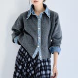 【GROWING RICH】デニムドッキングニットカーデ[251001] | Growing Rich | 詳細画像1 