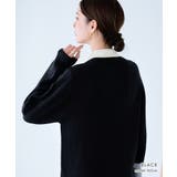 配色ポロ ニットワンピース ニット | Growing Rich | 詳細画像6 