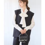 サテンボウタイブラウス[251219] | Growing Rich | 詳細画像2 