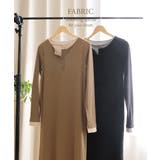 【GROWING RICH】カットリブ レイヤードヘンリーネックワンピース[26… | Growing Rich | 詳細画像5