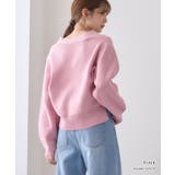 Vネック ニットカーディガン ニュアンスボタン | Growing Rich | 詳細画像13 