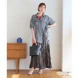 シアーデニムシャツ レディース 2way | Growing Rich | 詳細画像23 