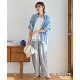シアーデニムシャツ レディース 2way | Growing Rich | 詳細画像32 