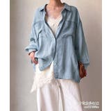 シアーデニムシャツ レディース 2way | Growing Rich | 詳細画像33 