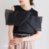 シアートップス ふわっと華やか オーガンジー | Growing Rich | 詳細画像1