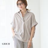 【GROWING RICH】オーバーサイズ 半袖スキッパーシャツ[251210] | Growing Rich | 詳細画像1 