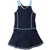 2細めライン　ブルー | スクール水着 女の子 スカート | DEAR COLOGNE KIDS
