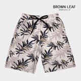 ブラウンリーフ | のびのび履きやすい！ インナーがくっついた サーフパンツ | DEAR COLOGNE