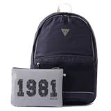 NVY | [GUESS] 1981 MESH LETTERING BACKPACK | GUESS【MEN】