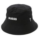 BLK | [GUESS] Logo Bucket Hat | GUESS【MEN】