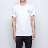 WHT | [GUESS] PALM SMALL TRIANGLE LOGO TEE | GUESS【MEN】