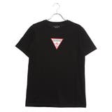 BLK | [GUESS] SMALL TRIANGLE LOGO TEE | GUESS【MEN】