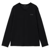 BLK | [GUESS] Mini Logo V-Tee | GUESS【MEN】