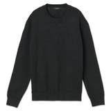 BLK | [GUESS] UNI L/Slv Pullover Sweater | GUESS【MEN】