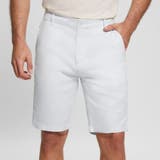 A70N | [GUESS] Eco Resort Linen Shorts | GUESS【MEN】