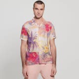 P31W | [GUESS] Eco Rayon Hawaiian Shirt | GUESS【MEN】