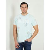 FB3G | [GUESS] WORLD Stamp Tee | GUESS【MEN】