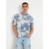 H70X | [GUESS] SS Bsc Island Life Tee | GUESS【MEN】